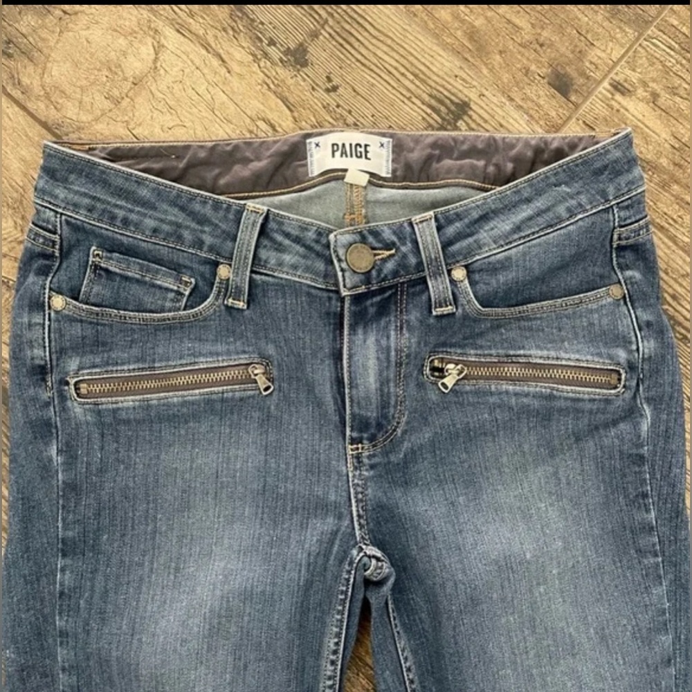 Paige Jane zip cropped jeans size 27